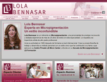 Tablet Screenshot of lolabennasar.com